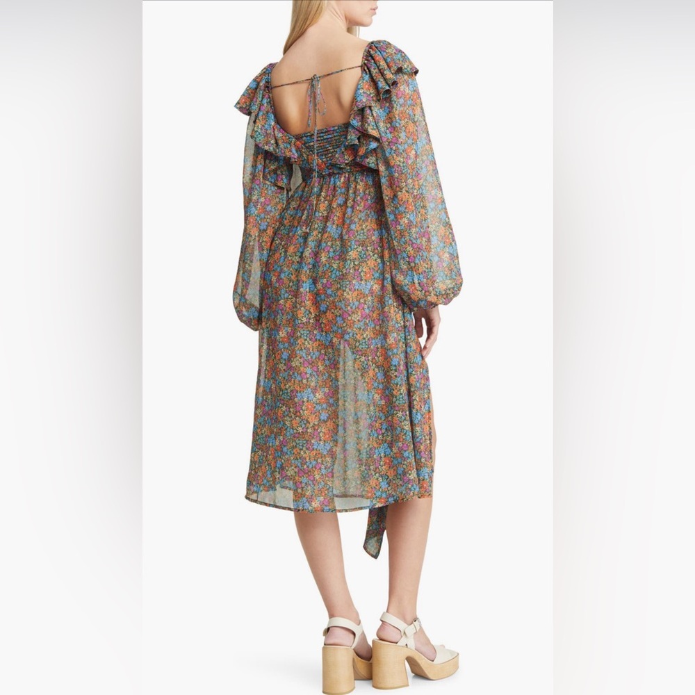 NWT For Love & Lemons Sheer Floral Brittany Dress – Size XS - Picture 6 of 16